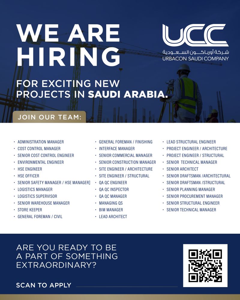 URBACON SAUDI COMPANY VACANCIES