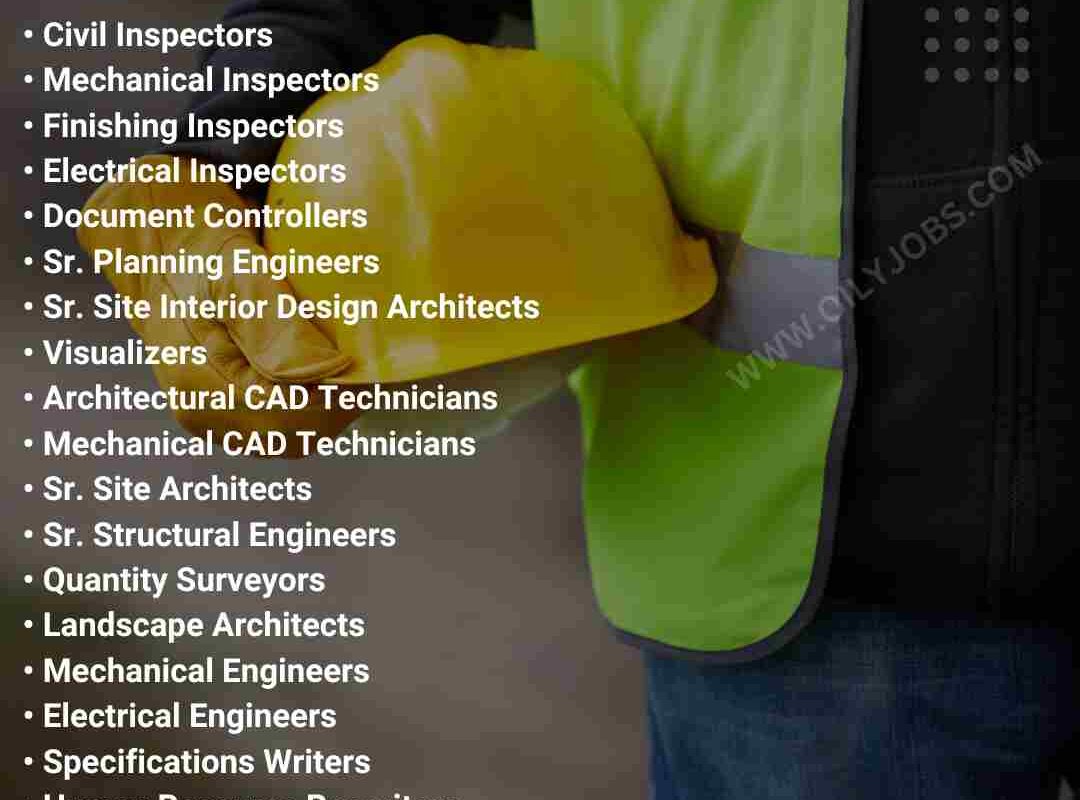 Civil Mechanical Electrical Inspectors Engineers Jobs