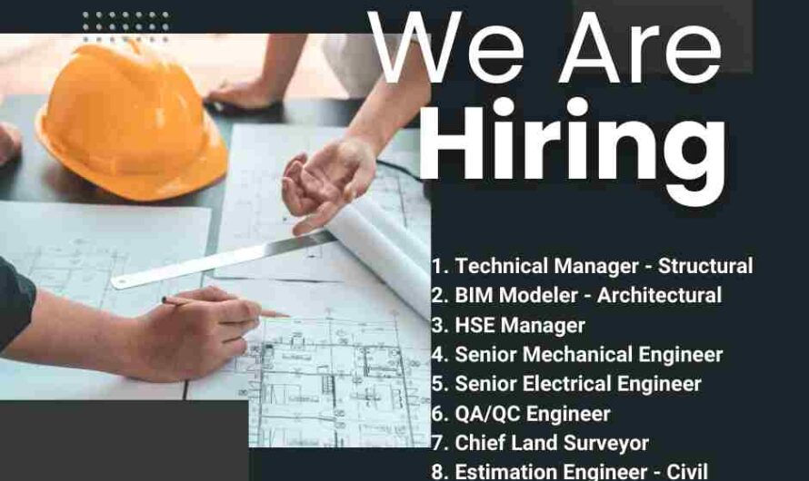 Construction Industry vacancies Saudi Arabia