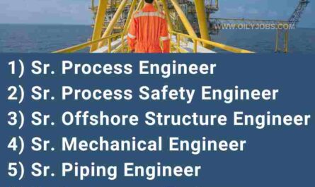 Upcoming offshore/Onshore Oil & Gas projects Vacancies