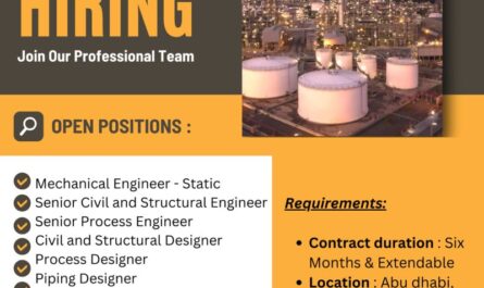 Civil and Structural Process Instrument Electrical Engineer Designer Jobs UAE