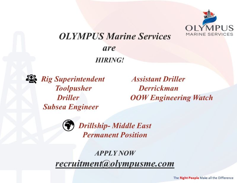 Olympus Marine Drilling Jobs