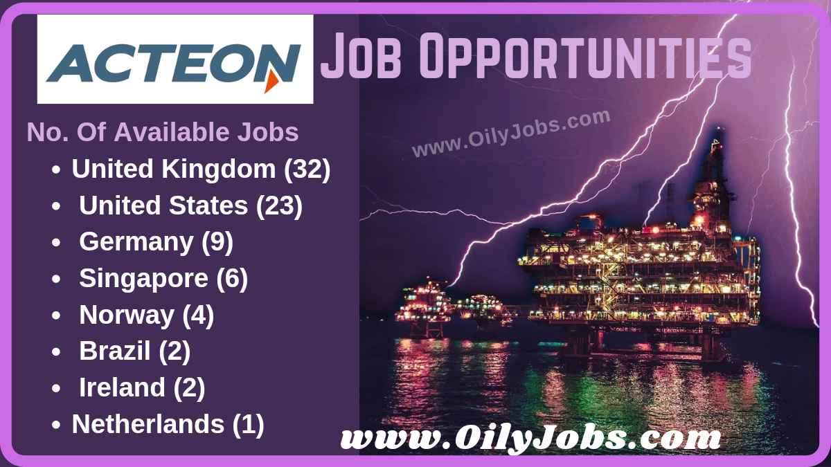 Acteon Oil & Gas Job Opportunities