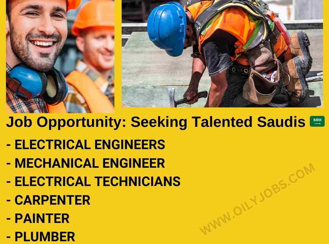 Electrical Mechanical Engineers Plumber Painter Carpenter Jobs