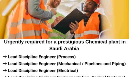 Chemical plant Jobs in Saudi Arabia