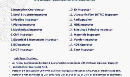 Samsung Engineering Pipeline Piping Mechanical Civil Electrical & Instrument Inspector Jobs