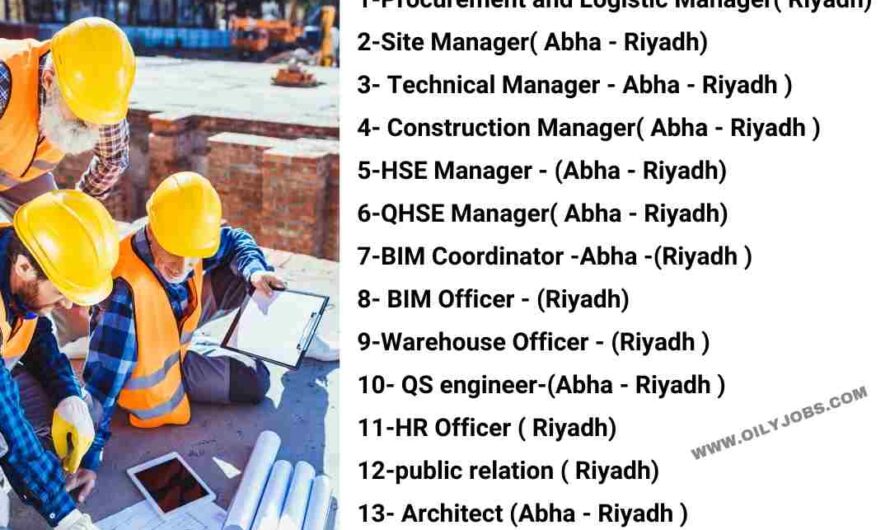 Civil & Infrastructure Jobs Saudi Arabia