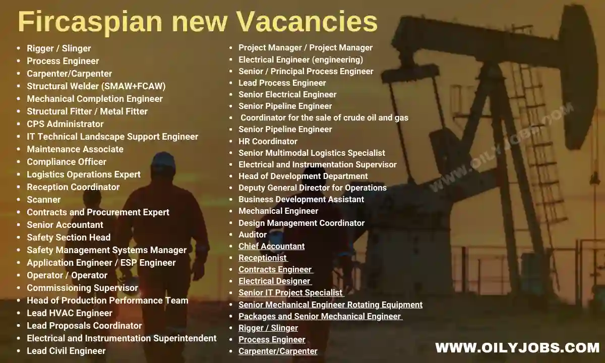 Fircaspian new Oil & Gas Vacancies