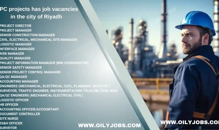 EPC Projects Job vacancies Riyadh