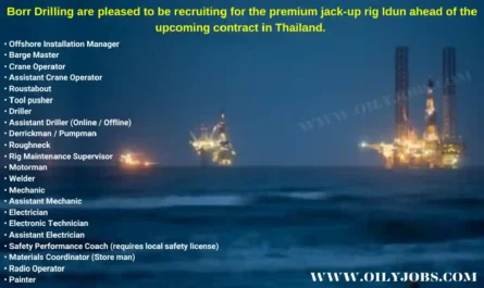 Borr Drilling jack-up rig Offshore Jobs in Thailand