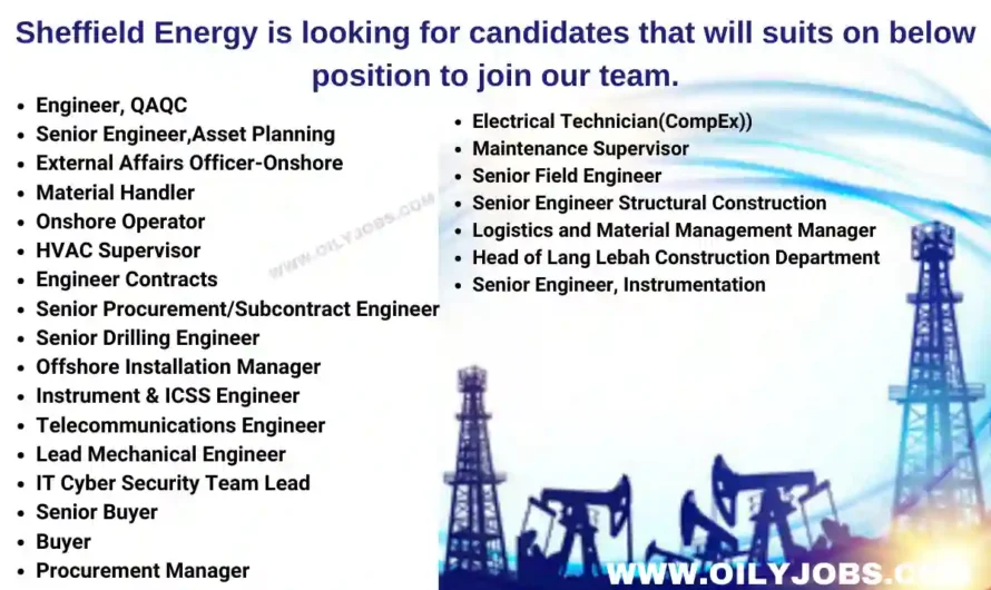 Sheffield Energy Jobs Opportunities