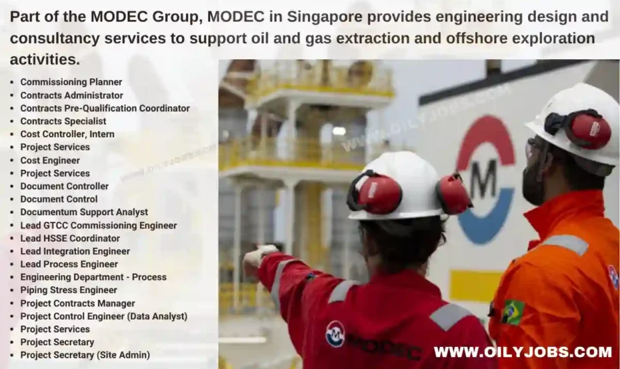 MODEC oil and gas Jobs Singapore