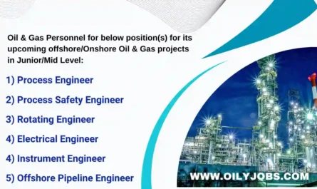 Oil & Gas Personnel for offshore/Onshore projects Jobs