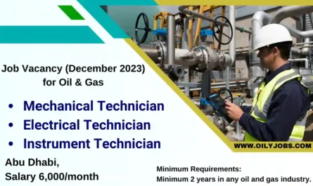 Oil & Gas Instrument Electrical Mechanical Technician Jobs UAE