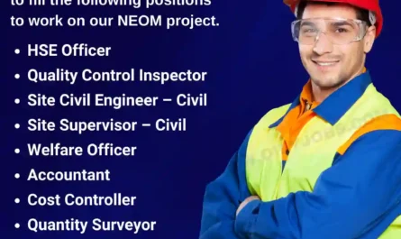 NEOM project HSE Officer Civil Engineer Quantity Surveyor Jobs