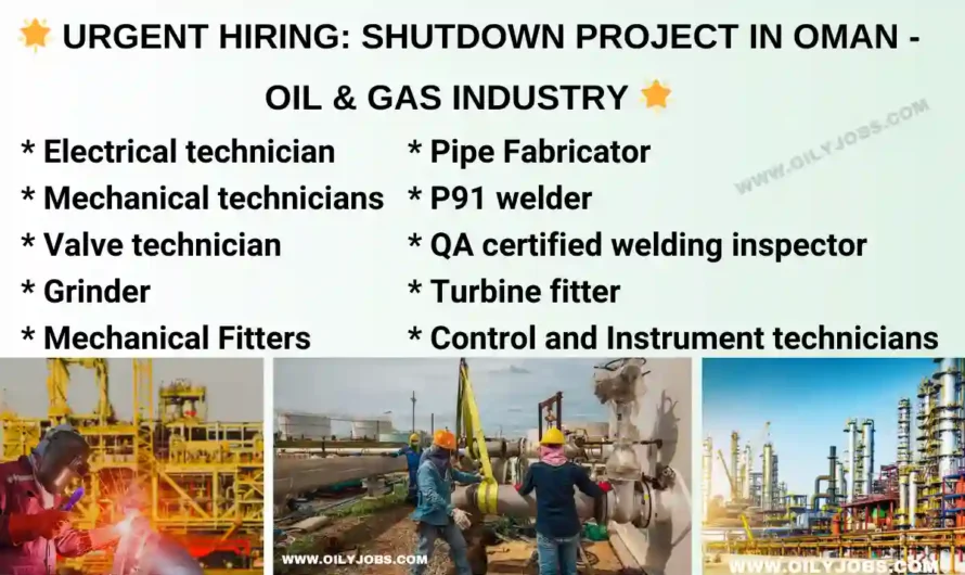 Oman Oil & Gas Industry Shutdown Jobs