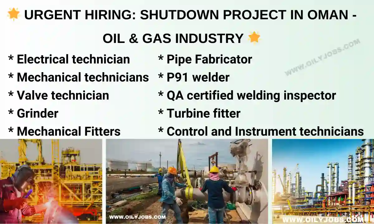 Oman Oil & Gas Industry Shutdown Jobs