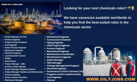 Chemicals Sector Vacancies available Worldwide