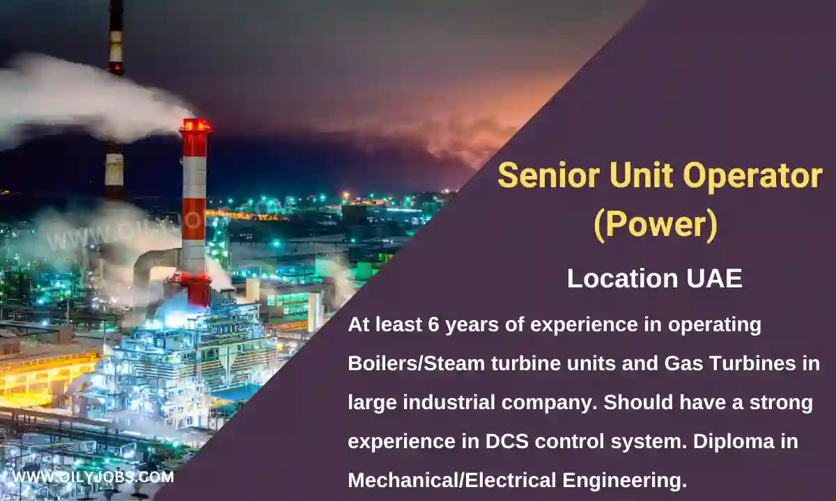 Senior Unit Operator Power UAE