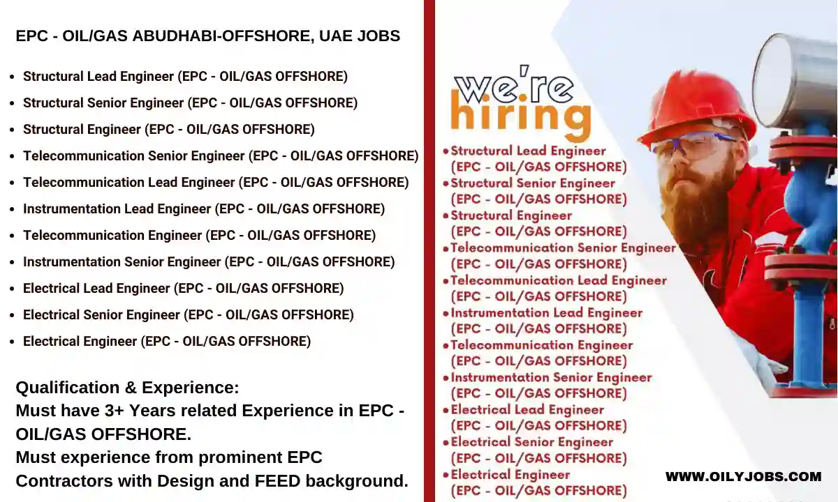 EPC Oil & Gas Offshore Abu Dhabi Jobs