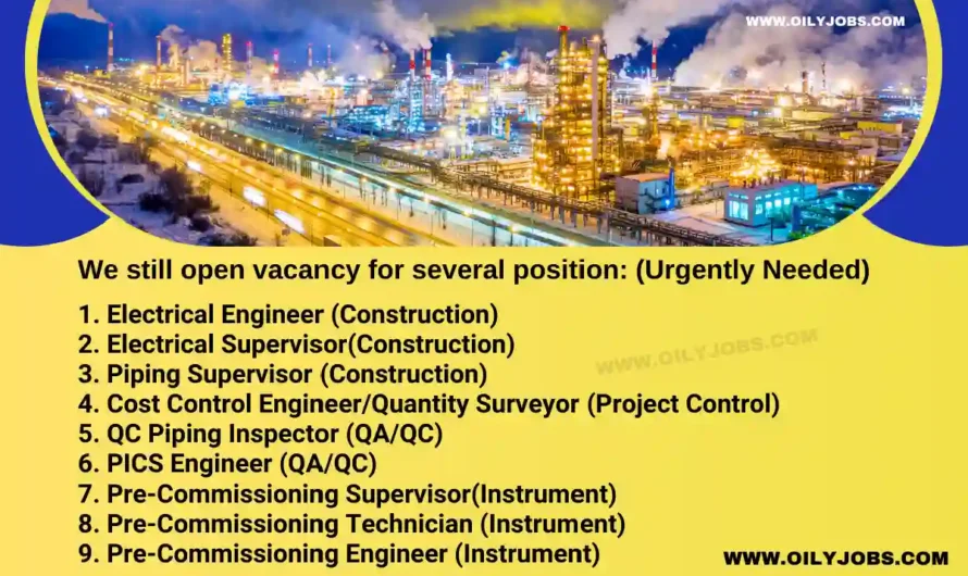 Construction Pre-Commissioning Technician Supervisor Engineer Jobs