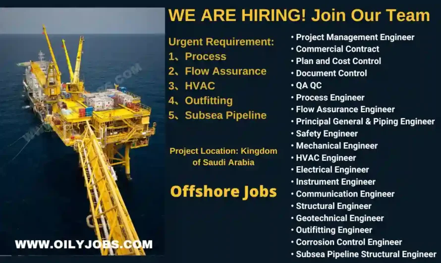 Offshore Project Jobs in Saudi Arabia