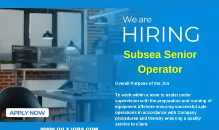 Subsea Senior Operators Job in Angola