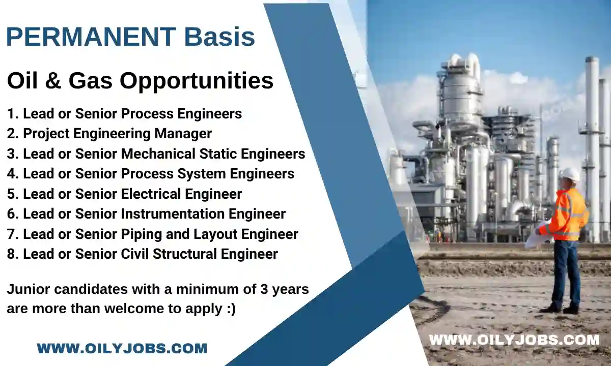 Senior Process Mechanical Electrical Instrument Piping Civil Engineers Jobs