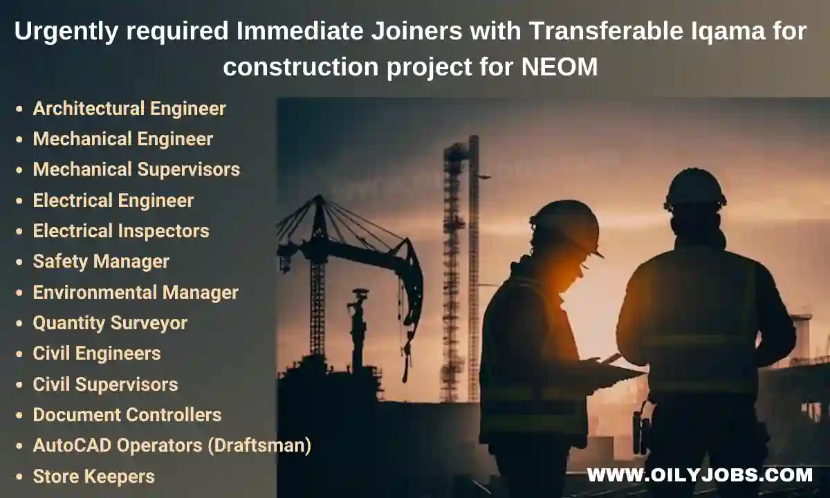 NEOM Construction project Jobs Saudi Arabia Jobs