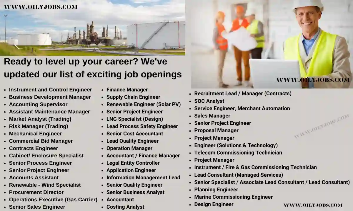 Oil & Gas Job Opportunities Singapore