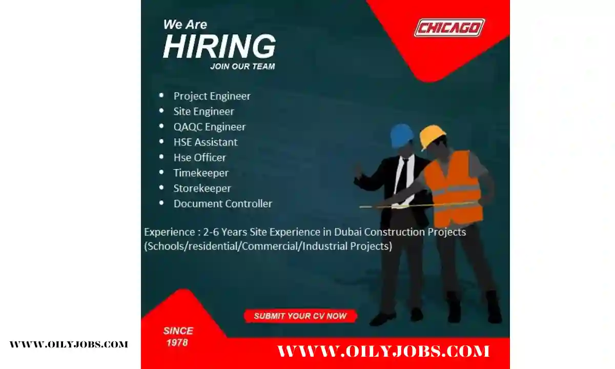 HSE Officer Timekeeper Document Controller Storekeeper Jobs in UAE