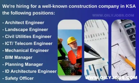 Construction Company KSA Jobs