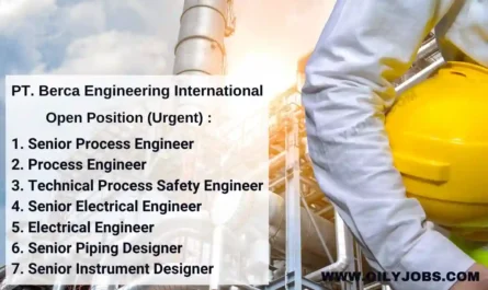 PT. Berca Engineering International opportunities Indonesia