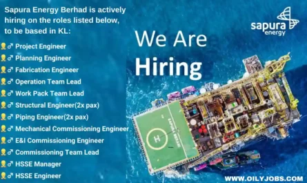 Sapura Energy Berhad Commissioning Engineer Jobs