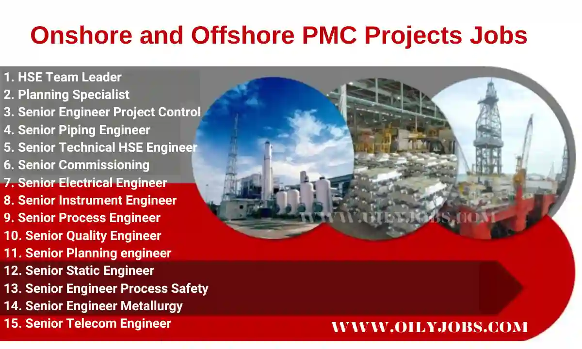 Onshore and Offshore PMC Projects Jobs Abu Dhabi