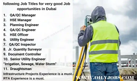 Infrastructure Projects Job opportunities in Dubai