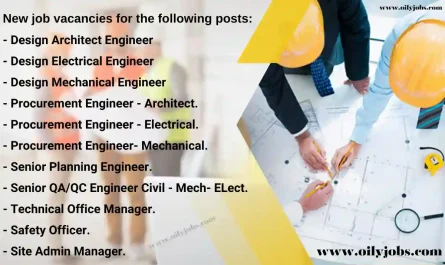 Design Electrical Mechanical Procurement Engineer Safety Officer Jobs