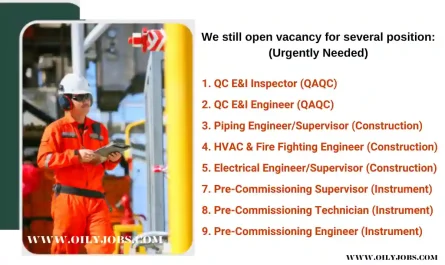 Oil & Gas Construction Pre-Commissioning Jobs