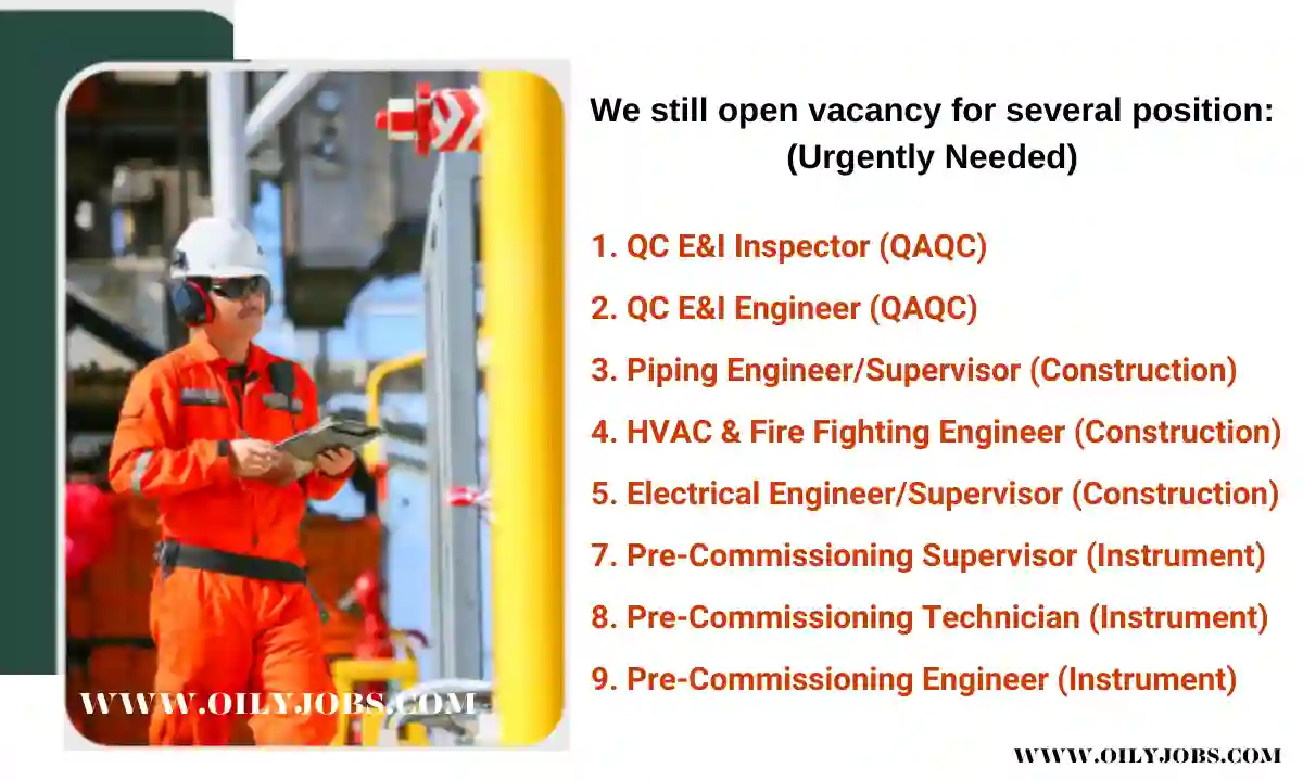 Oil & Gas Construction Pre-Commissioning Jobs