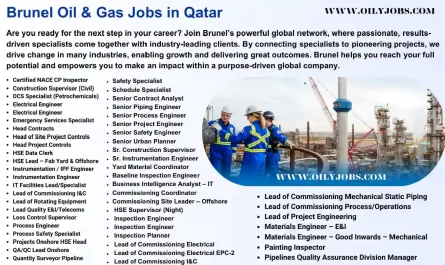 Brunel Oil & Gas Jobs in Qatar