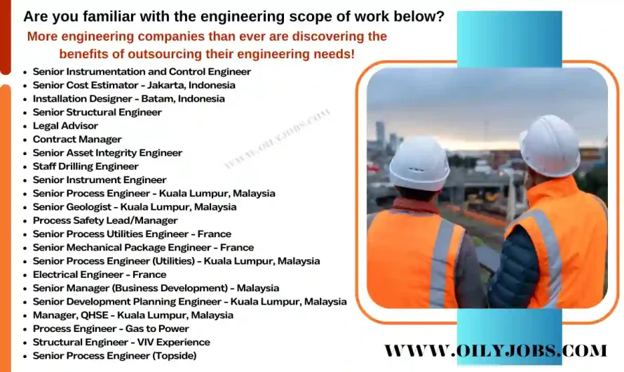 EPC projects engineering Jobs worldwide