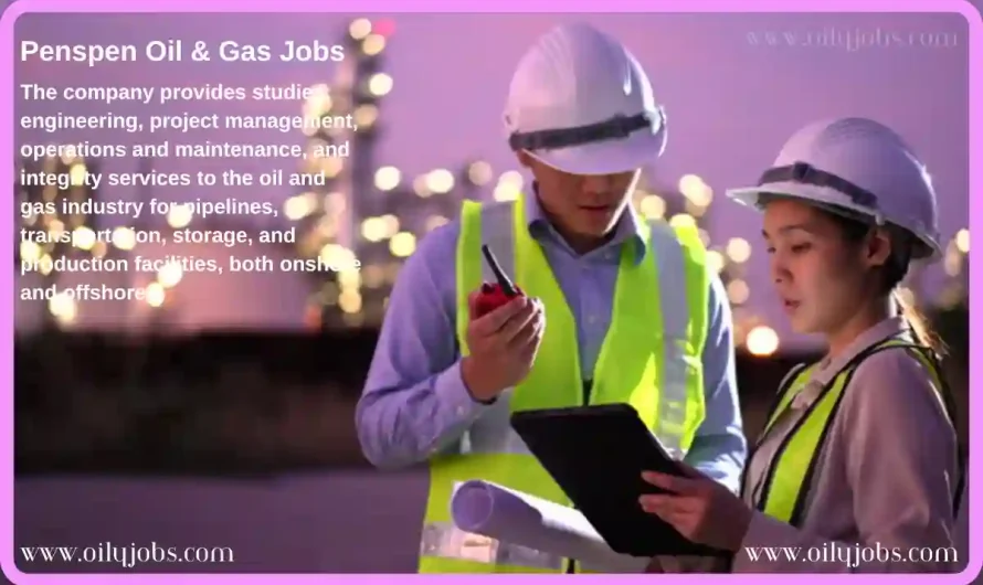 Penspen operations and maintenance oil and gas industry Jobs