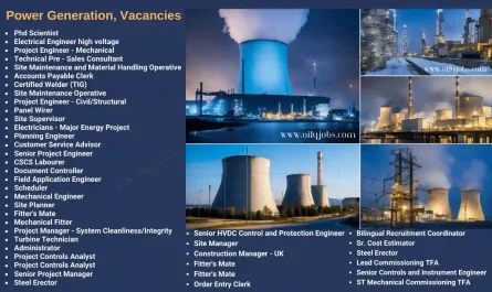 Power Generation, Vacancies