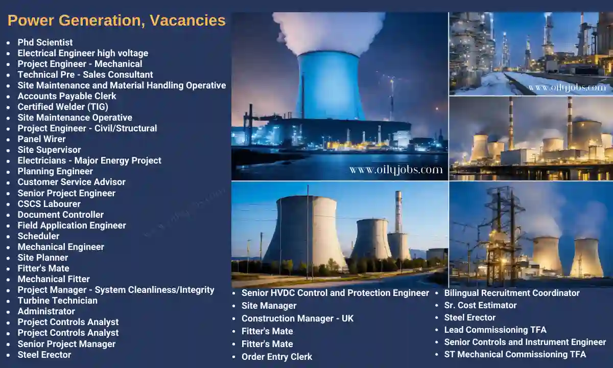 Power Generation, Vacancies