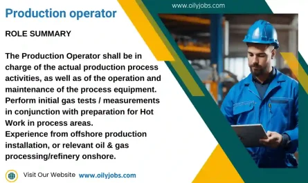 Production Operator job in Nigeria