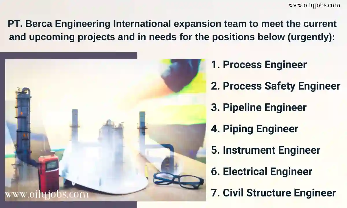 Process Electrical Instrument Pipeline Civil Engineer Jobs