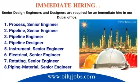 Oil & Gas Projects Design Engineers and Designers Jobs Dubai