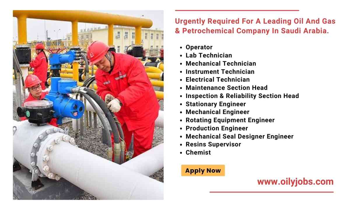 Oil and Gas & Petrochemical Jobs Saudi Arabia