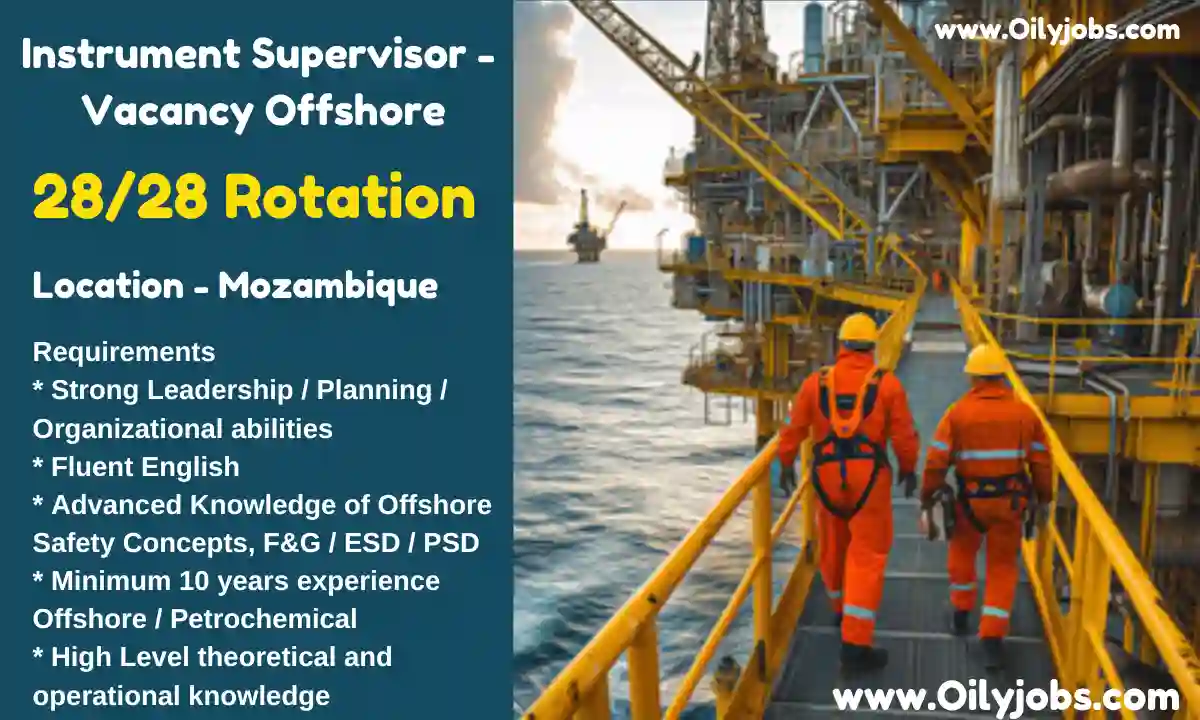 28/28 Rotation Offshore Vacancy in Mozambique