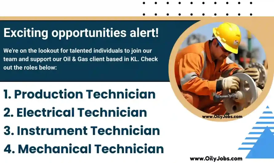 Oil & Gas Mechanical Electrical Instrument Production Technician Jobs